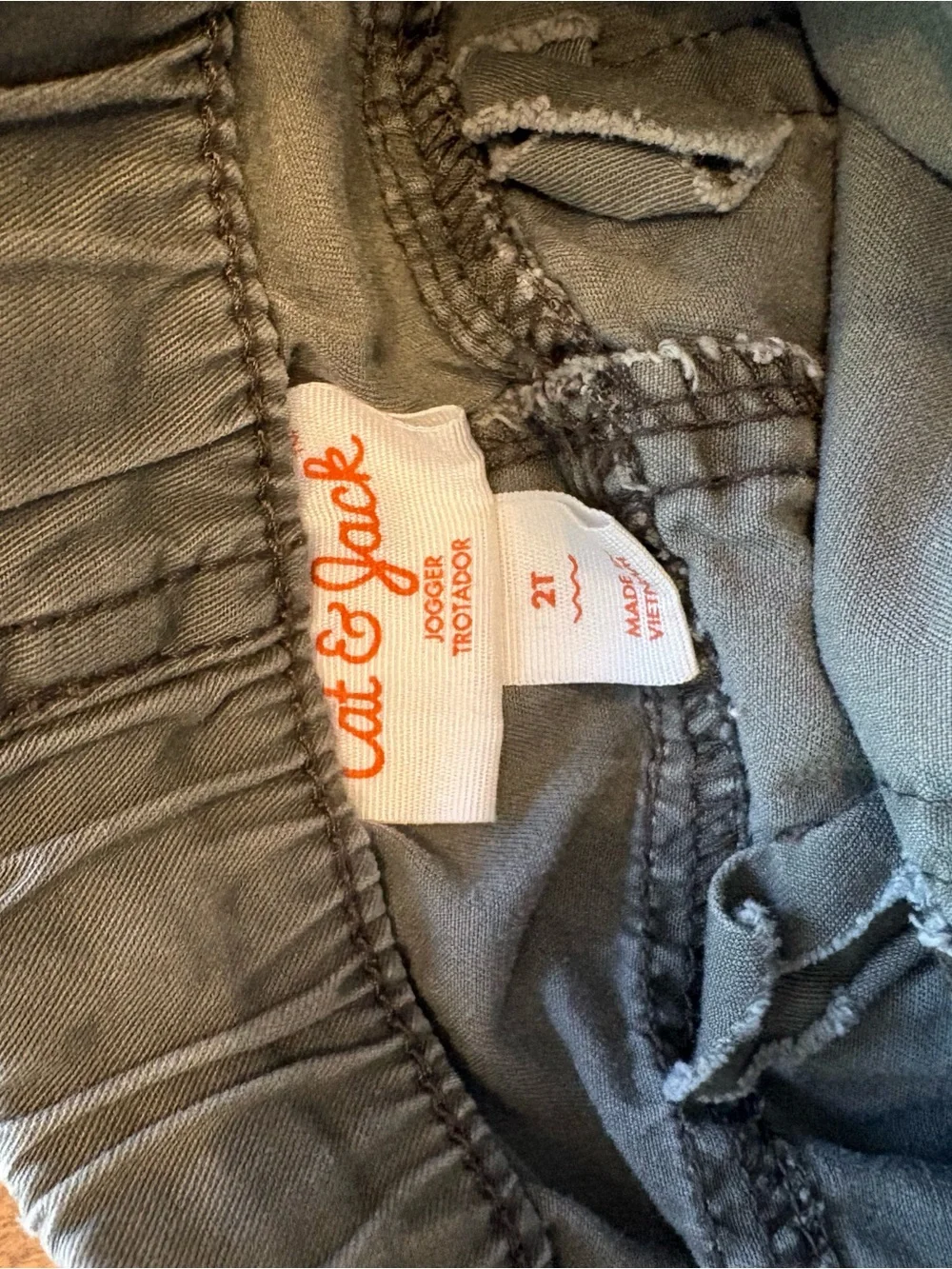 Cat & Jack Olive Green Cargo Jogger Pants